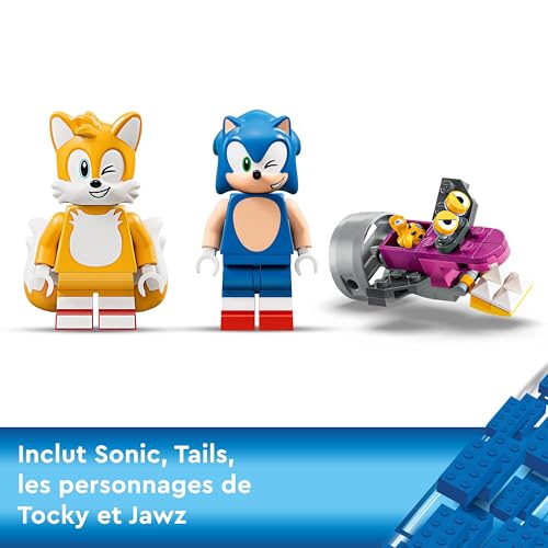 LEGO Sonic the Hedgehog Le bateau d’aventures de Tails - Jouet bateau interactif à collectionner - Set pour Enfants avec Personnages du Jeu Vidéo - Cadeau pour Garçons ou Filles de 8 Ans et Plus 76997