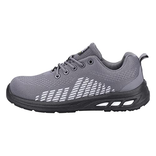 SAFETY JOGGER Basket de sécurité à Embout Acier -Fitz EU 41 Gris, Baskets de Travail S1P très Confortables et Respirantes pour Hommes ou Femmes Cover