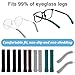 APLZGMG 5 Pairs Eye Glasses Ear Grippers Anti-Slip Glasses Grip Knitting Comfort Eyeglass Ear Cushions Elastic Glass Grips for Behind the Ears Fir Most Eyeglass(4 Colors)