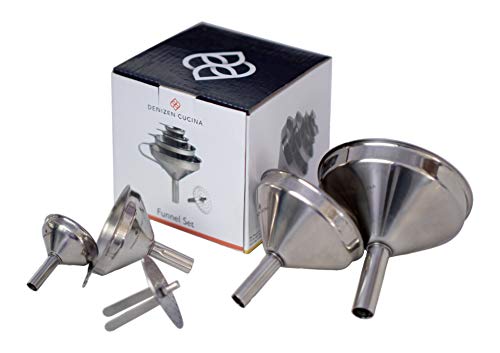 4 Pc. Stainless Steel Funnel Set