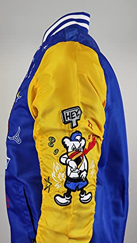 Image of SCREENSHOT Hip-Hop Urban NYC Fashion Bomber Jacket - Modern Outdoor Lightweight Streetwear Graffiti Print Zip Up Top