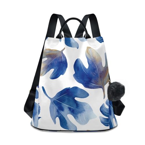 Sac à dos femme élégant aquarelle bleu idéal pour les sorties en ville