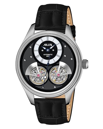 Image of ALIX AL2919 Men's Automatic Skeleton Self-Winding Water Resistant Chronograph Analog Watch