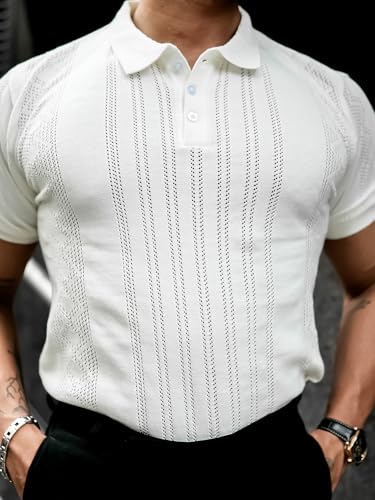Image of Maniac || Mens || Solid Textured || Polo Neck || Half Sleeve || Cotton || Polo T-Shirt