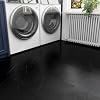 Livelynine Black Marble Vinyl Peel and Stick Floor Tile Waterproof Bathroom Flooring Tiles Sticky Black Floor Tiles for Kitchen Garage Basement Attic RV Laminate 4pcs 12x12 Renter Friendly Makeover