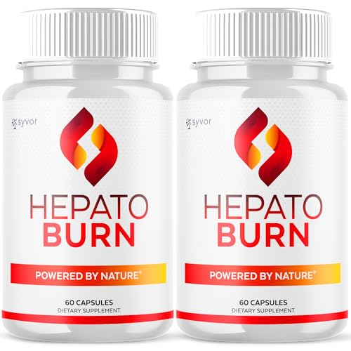 (2 Pack) Hepato Burn Capsules, Official Hepato Burn Pills with All Natural Premium Ingredients, Hepatoburn Energy and Fitness Vitamin Supplement, Hepatoburn Lifestyle Powered by Nature (120 Capsules)