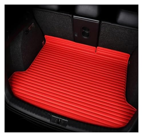 Tapis de coffre pour BMW X2 F39 en cuir rouge sur mesure de 2018 à 2022