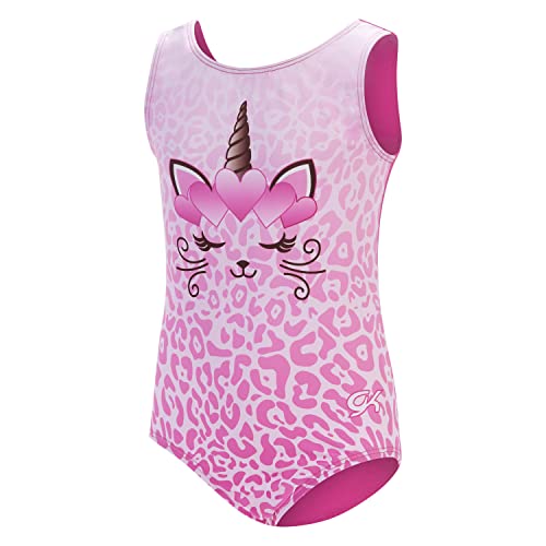 Image of GK Stars Gymnastics & Dance Leotard for Girls and Toddlers - Activewear One Piece Outfit in Fun Colorful Prints