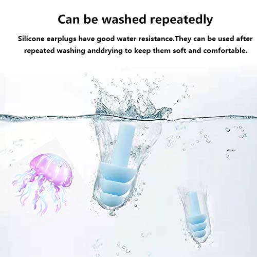 Earplugs For Sleeping Noise Cancelling, Reusable Ear Plugs– Super Soft, Silicone Ear Plug, For Sleeping 8 Pairs, Swimming, Snoring, Concerts, Work, Noisy Places (Color) #TOP3