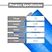 PSBM Blue Stretch Wrap, 4 Pack, 17 Inch x 1476 Feet, 34 Gauge, Dark/Opaque Hand Stretch Film Rolls for Packaging Moving Packing Pallets