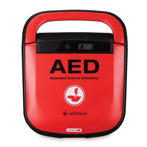 Reliance Medical Mediana A15 HeartOn AED Unit - Adult/Paediatric Mode Switch - Defibrillator Unit for Home Schools Clubs and Groups - Protective Outer Cover