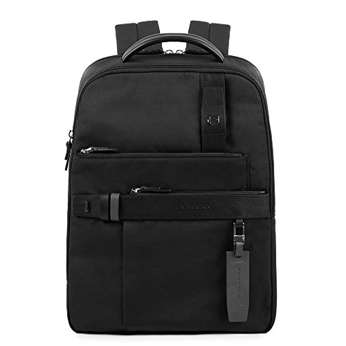Piquadro Hexagon Mochila tipo casual  39 cm  Negro  Nero