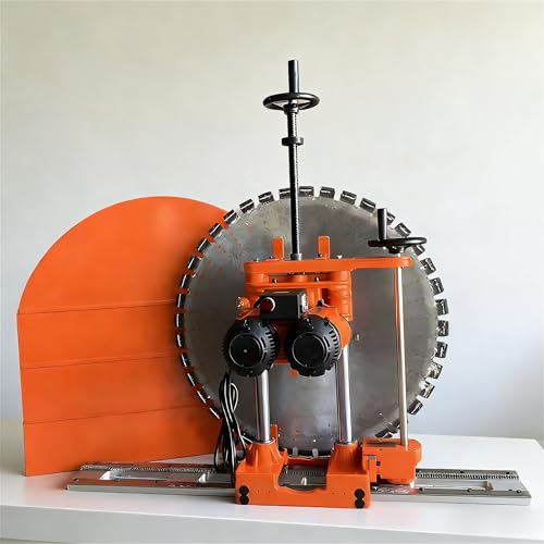 Automatic Hydraulic Concrete Wall Saw Cutting Machine, Industrial Electric Wall Cutter with Track System & Full Accessories, Professional Reinforced Concrete Cutting Equipment