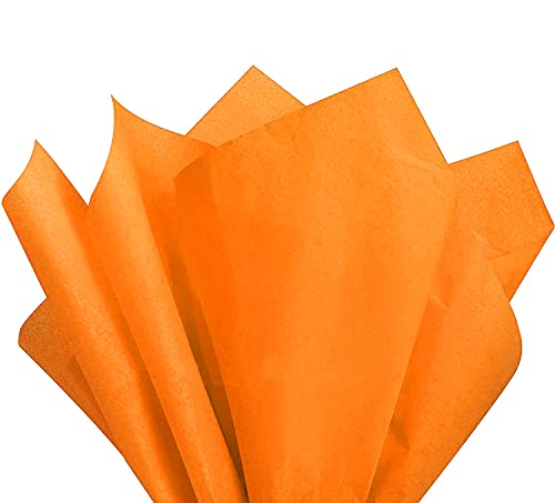 Papier crépon orange Allgala GP51014 feuilles de 20 x 66 cm pour bricolage