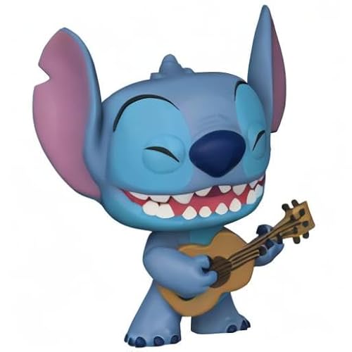 Disney: Lilo & Stitch - Stitch with Ukelele Funko Pop! Boneco de vinil (pacote com capa protetora de