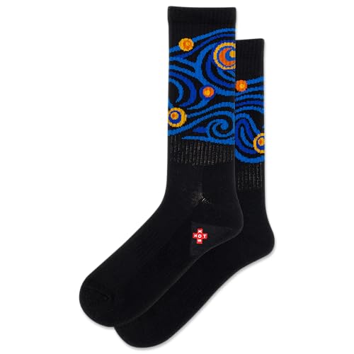 Chaussettes Starry Night Active Crew HOTSOX confortables contre les frottements homme noir