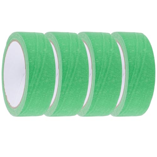 Cinta de enmascarar verde de papel en pack de 4 rollos adhesivos para pintor