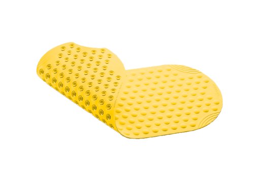 RIDDER Wanneneinlage, Badematte, Badewanneneinlage ca. 38x89 cm, Tecno, gelb | Allergikerfreundlich...
