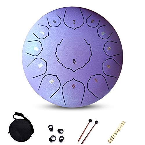 QULONG 30 cm 13 Noten Stahlzunge Trommel Cover
