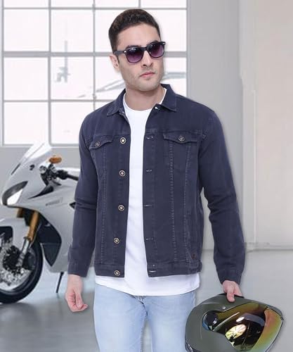 Image of Kuons Avenue Men's Regular Fit Trucker Jacket | Denim Jacket For Men