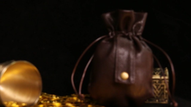 Medieval PU Leather Pouch Leather Drawstring Pouch Coin Purse