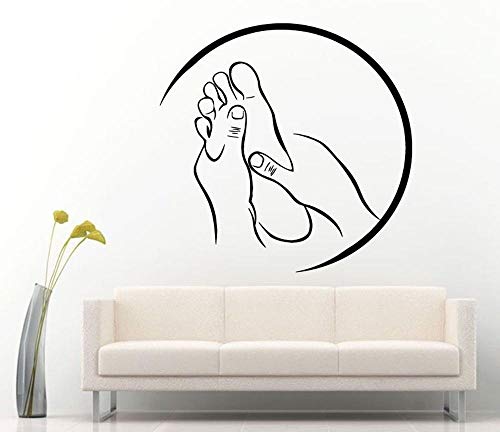 ZGHNZK Spa Massage Sign Sticker Vinyl Decal for Salon Relax Pamper Beauty Rest adesivo de parede Modern Room Decoration Decals 43x42 cm