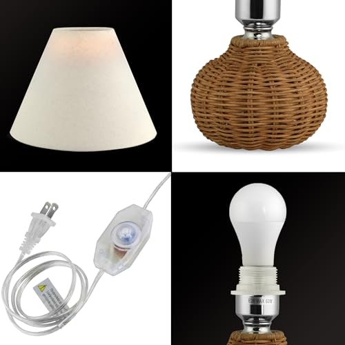 Ora Bamboo HY-TL128 Dimmable Rattan Bamboo Woven Wicker Table Lamp thumb #3