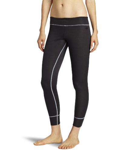 Hot Chillys Women's Midweight Geo Bottom, Black Heather, Medium