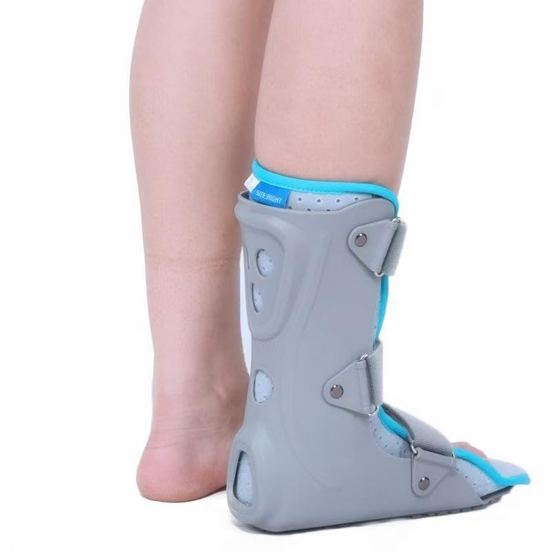 Ankle Foot Orthosis Brace, Walking Boot, Adjustable Support with Straps, Protective Medical Recovery Boot (M, Left)
