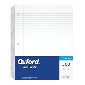 Oxford Unfastened Leaf Paper, Schoo...
