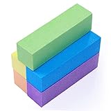 TOSSPER 10 Pcs Colorful Nail Buffers Set Landing Miding Pulishing Block Block Consejos Manicure Pedicure Nail Art Kit Estilo Aleatorio