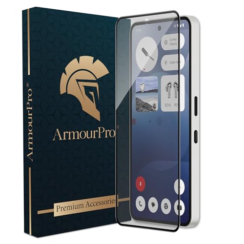 Image of ArmourPro Anti Glare Matte Tempered Glass for Nothing Phone (3A) / Nothing (3A) Pro - Anti Fingerprint Screen Protector, 9H Scratch Resistant, Smooth Touch, Edge-to-Edge Full Coverage
