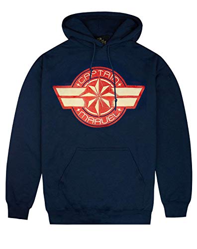 Marvel Captain Marvel Logo Womens Navy Hoodie