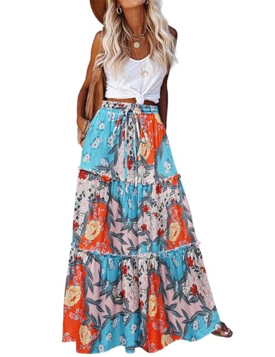Jupe longue fluide taille haute qui flatte la silhouette sans serrer la taille