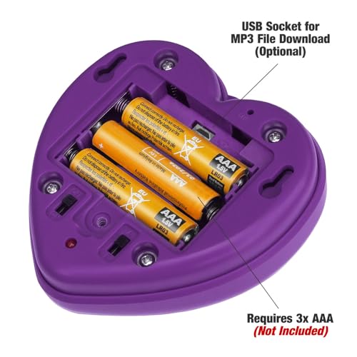 Talking Products, Purple Heart Affirmations MP3 Sound Button. 30 Pre-Recorded Motivational & Positive Quotes to Improve Children’s Mental Health. Build Self-Esteem, Combat Anxiety and Low Confidence. - Image 6