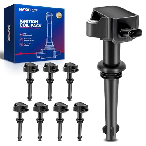 Image of KAX Pack of 8 UF618 Ignition Coil Set for Land Rover Range Rover Sport 2010-2013, LR4 2010-2013, Range Rover 2010-2012, Jaguar XF 2011-2012, 2010 5.0L, XJ 2010-2012, UF618
