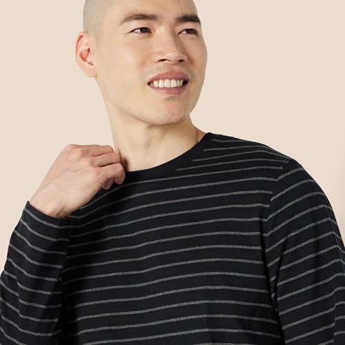 Image of Amazon Essentials Men's Regular-Fit Crewneck Long-Sleeve T-Shirt, Casual Cotton Jersey