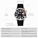 Imagen de BERNY Reloj De Buceo Hombres 20ATM Movimiento Automático Reloj De Pulsera con Cristal De Zafiro Correa De Silicona Cómoda Super Luminoso