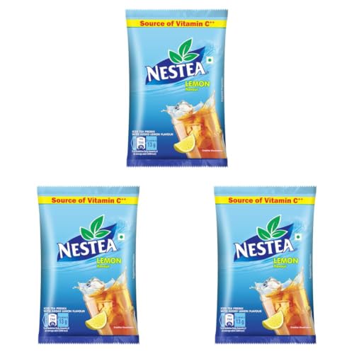 Image of Nestea Powder Instant Iced Tea, Lemon Flavour | Refreshingly Good Taste | Source of Vitamin C | 750g, Pouch (Pack of 3)