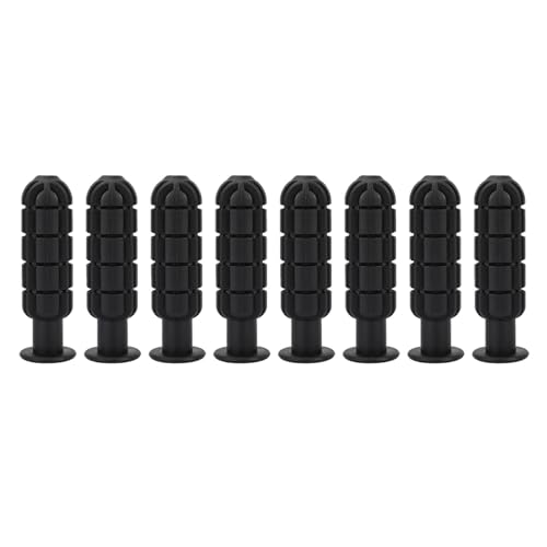 Dioche 8pcs Table Soccer Plastic Handle Grip Nonslip Kids Football Replacement Parts Football Game Rod Handles Stick for Children