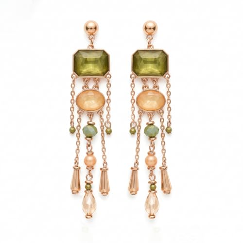 BY EVERSTYLISH Statement Dangler Earrings for Women | Trendy Fashion Jewelry | Lightweight Earrings | Everyday Wear Stylish Long Earrings