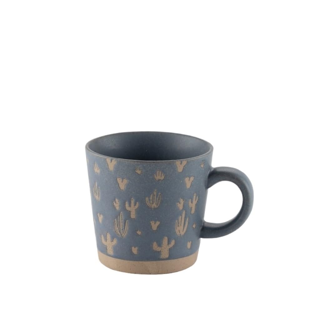 ENGENDER Tazas Cafe Taza De Cerámica Retro, Taza De Agua De Gres, Taza De Agua Potable De Oficina, Taza De Café, Taza De Desayuno Mug Cups(A)