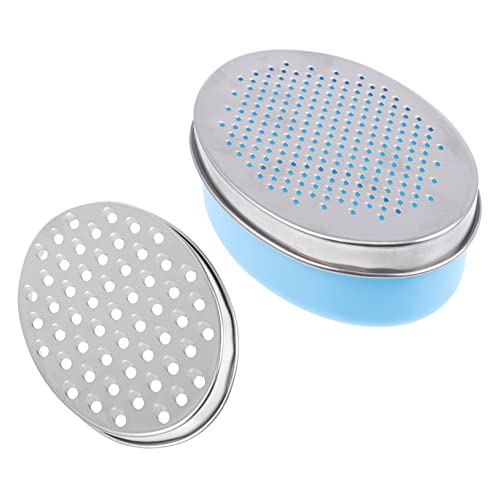 Rallador ergonómico SHOWERORO de plástico azul miniatura 1