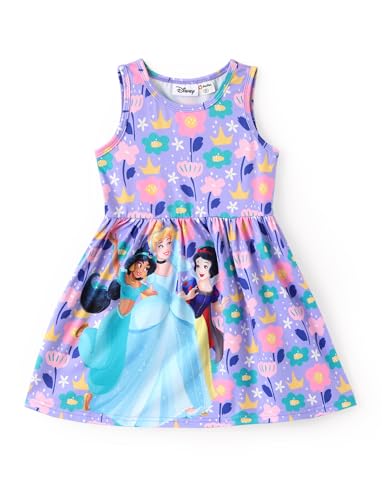 Image of Disney Minnie Mouse Princess Frozen Elsa Stitch Girls Dress Sleeveless & Short Sleeve Casual Summer Clothes Baby to Toddler