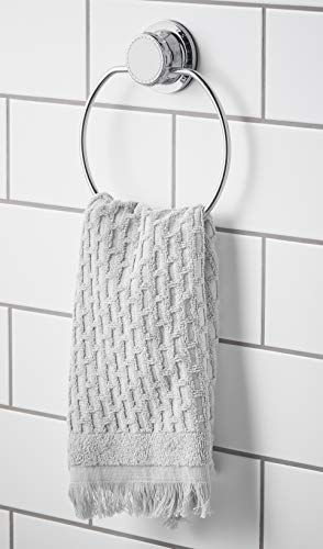 Preisvergleich Produktbild simplywire - Zirkular Saugnapf Handtuch Ring - Badezimmer Organizer - Korrosionsschutz - Chrom