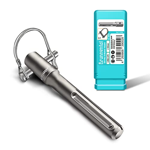 BRUNNENTAL® Adaptateur SDS Max avec Goupille Quick-Change – Pour Tarière de Terre Ø40-150 mm – Compatible Perforateur SDS Max – Acier Trempé 40CR –...