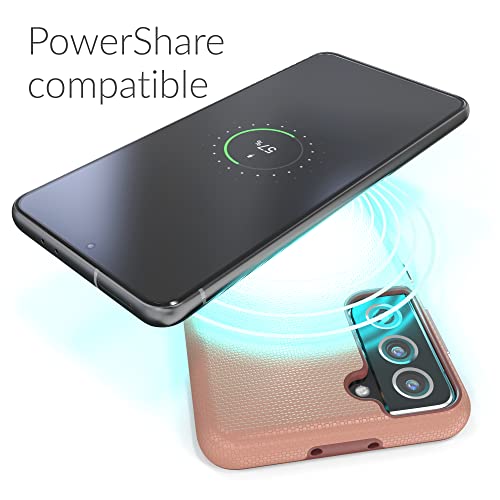 Image of Crave for Galaxy S21 Case, Shockproof Protection Dual Layer Case for Samsung Galaxy S21, S21 5G (6.2 inch) - Blush