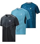 SUNTASY Men's Athletic Short Sleeve Tees with Design - Performance Running Gym Workout T Shirts f...
