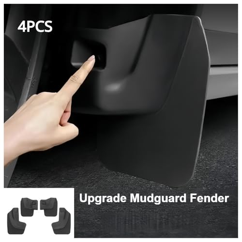 Guardabarros para Tesla Model S: evite salpicaduras de barro con este protector mejorado de 4 uds 2