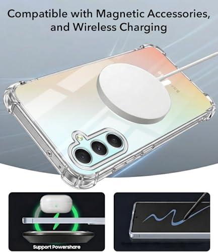 Image of Jkobi Shockproof Crystal-Clear Back Cover for Samsung Galaxy A34 5G (Magsafe Wireless Support | Drop & Camera Protection | Hard Polycarbonate)